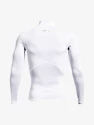 Herren T-Shirt Under Armour HeatGear Comp Mock LS-WHT