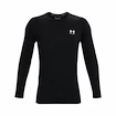 Herren T-Shirt Under Armour HeatGear Fitted LS Black