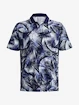 Herren T-Shirt Under Armour  Iso-Chill Grphc Palm Polo-NVY