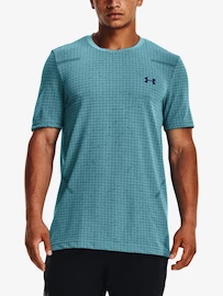 Herren T-Shirt Under Armour Seamless Grid SS-BLU