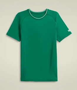 Herren T-Shirt Wilson  M Team Seamless Crew Courtside Green