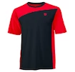 Herren T-Shirt Wilson Rush Colorblock Crew Neon Red