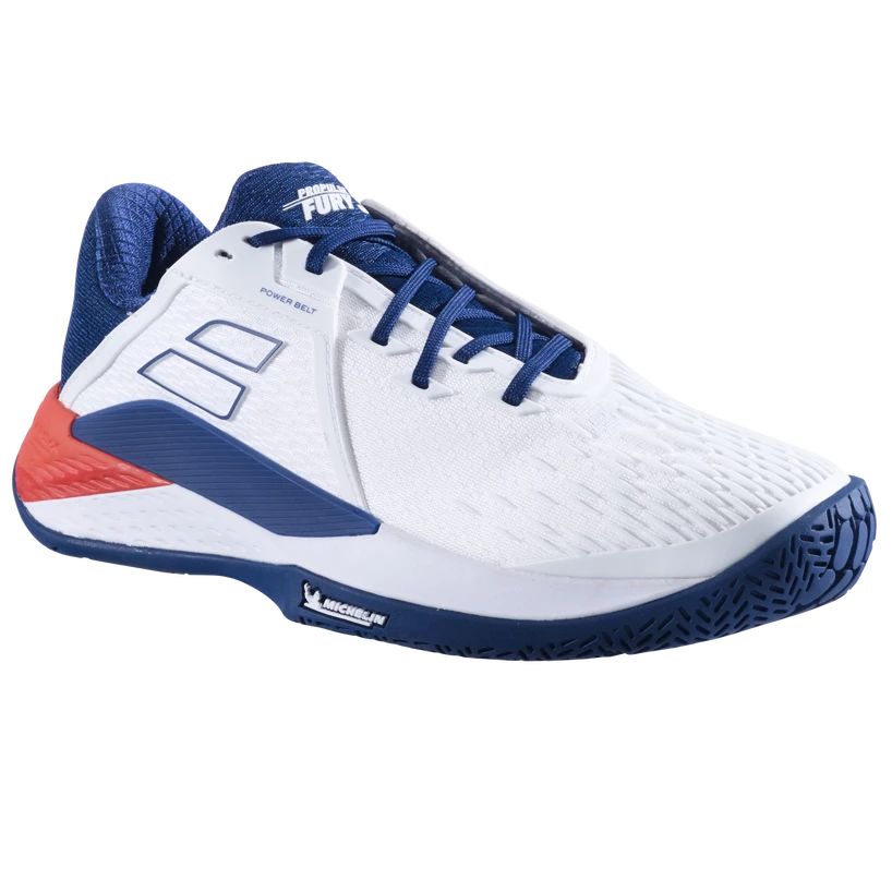 Herren Tennisschuhe Babolat Propulse Fury 3 All Court Men White Estate Blue