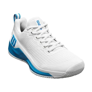 Herren Tennisschuhe Wilson Rush Pro 4.5 White/Atomic Blue