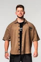 Herrenhemd Nebbia  Washed-off Oversized Shirt 90s THROWBACK Light Brown