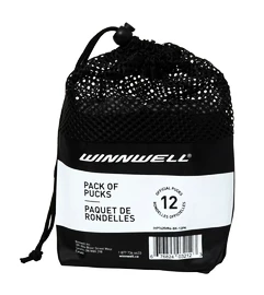 Hockey-Puck WinnWell black official (12 pcs)