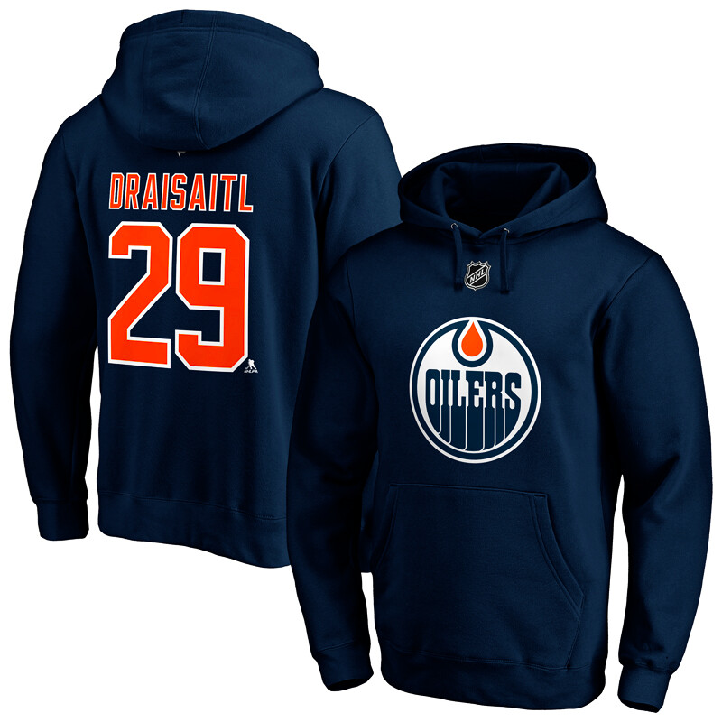 Fanatics Iconic Name Number Graphic Hoodie Nhl Edmonton Oilers Leon Draisaitl 29 Sportartikel Sportega