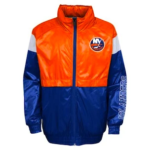 Jacke für Jungen Outerstuff  GOAL LINE STANCE FZ WINDBREAKE NEW YORK ISLANDERS