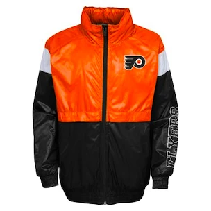 Jacke für Jungen Outerstuff  GOAL LINE STANCE FZ WINDBREAKE PHILADELPHIA FLYERS