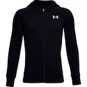 Jungen Hoody  Under Armour  RIVAL COTTON FZ HOODIE black