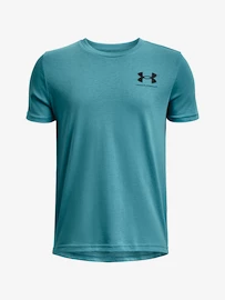 Jungen-T-Shirt Under Armour SPORTSTYLE LEFT CHEST SS-BLU