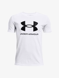 Jungen-T-Shirt Under Armour Sportstyle Logo SS-WHT