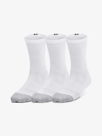 Kinder Socken Under Armour 3pk Crew Yth-WHT