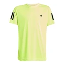 Kinder T-Shirt adidas  B Club 3 Stripes Tee Lucid Lemon