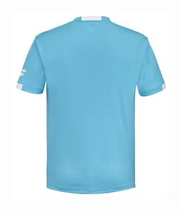 Kinder T-Shirt Babolat  Play Crew Neck Tee Boy Cyan Blue