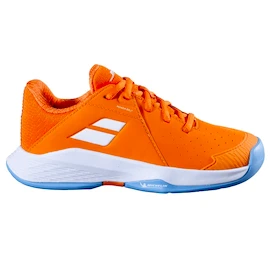 Kinder Tennisschuhe Babolat Propulse Junior 3 AC Boy Orange Peel