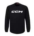 Kinderpulli CCM  LOCKER ROOM FLEECE CREW Black