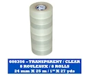 Klebeband am Schienbein Blue Sports  Clear Poly Shin Pad Tape 24 mm x 25 m 8-Pack