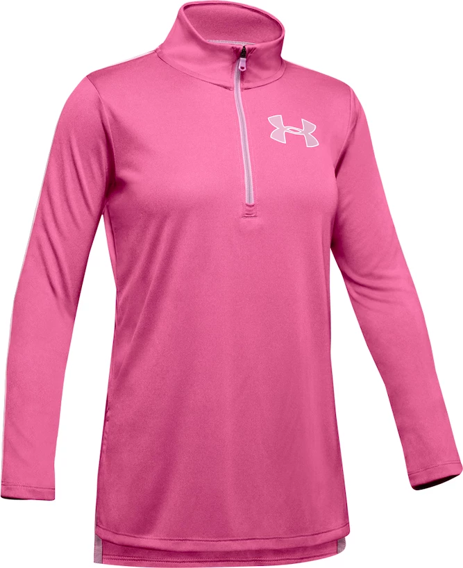 Madchen Sweatshirt Under Armour Tech 1 2 Zip Pink Sportega