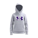 Mädchen Hoodie  Under Armour  Rival Fleece Logo Hoodie-GRY M