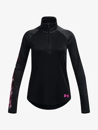 Mädchen T-Shirt Under Armour Tech Graphic 1/2 Zip -BLK