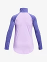 Mädchen T-Shirt Under Armour  Tech Graphic 1/2 Zip-PPL