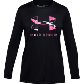 Mädchen T-Shirt Under Armour  Tech Graphic Big Logo LS T-Shirt-BLK