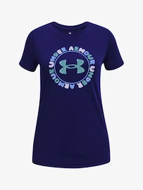 Mädchen T-Shirt Under Armour Tech Wordmark SSC-BLU