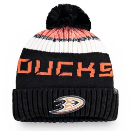 Mütze Fanatics Pro Rinkside Goalie Beanie Pom Knit NHL Anaheim Ducks