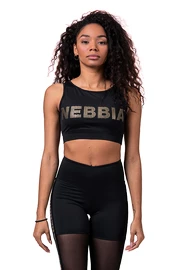 Oberteil für Frauen Nebbia Intense Gold Mesh Mini Top 830 black