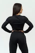 Oberteil für Frauen Nebbia Intense Women's Long Sleeve Crop Top Perform 839 Black