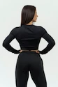 Oberteil für Frauen Nebbia Intense Women's Long Sleeve Crop Top Perform 839 Black