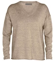 Pullover Icebreaker  Flaxen LS V Sweater Beige S