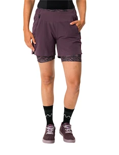 Radhose für Frauen VAUDE  Altissimi Cycling Shorts Blackberry