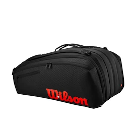 Schlägertasche Wilson Clash V3 15PK Racquet Bag Black/Infrared