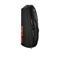 Schlägertasche Wilson  Clash V3 3PK Racquet Bag Black/Infrared