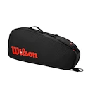 Schlägertasche Wilson  Clash V3 3PK Racquet Bag Black/Infrared