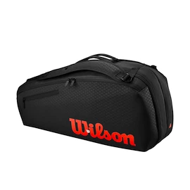 Schlägertasche Wilson Clash V3 6PK Racquet Bag Black/Infrared