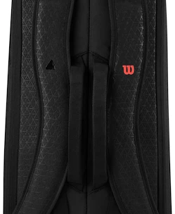 Schlägertasche Wilson  Clash V3 6PK Racquet Bag Black/Infrared