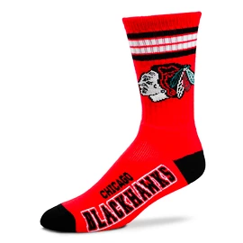 Socken For Bare Feet 4 Stripes Crew NHL Chicago Blackhawks