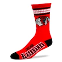 Socken For Bare Feet  4 Stripes Crew NHL Chicago Blackhawks  EUR 43-48