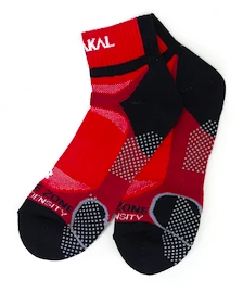 Socken Karakal Socks Quad Density X4 Ankle Red/Black-41-47