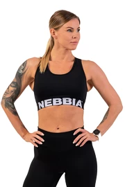 Sport BH Nebbia Medium Impact Cross Back Sports Bra 410 black