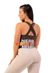 Sport BH Nebbia  Medium Impact Cross Back Sports Bra 410 brown