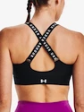 Sport BH Under Armour  Infinity High Bra Zip-BLK