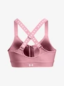 Sport BH Under Armour  Infinity High Bra Zip-PNK