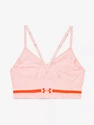 Sport BH Under Armour  Seamless Low Long Htr Bra pink Beta Tint