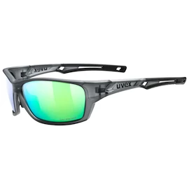 Sport Brille Uvex Sportstyle 232 P MAT Smoke/Green