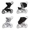 Sportkinderwagen Thule Urban Glide 3 Black + Sicherheitsbügel + Regenschutz + Mückennetz