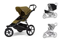 Sportkinderwagen Thule Urban Glide 3 Nutria green + Sicherheitsbügel + Regenschutz